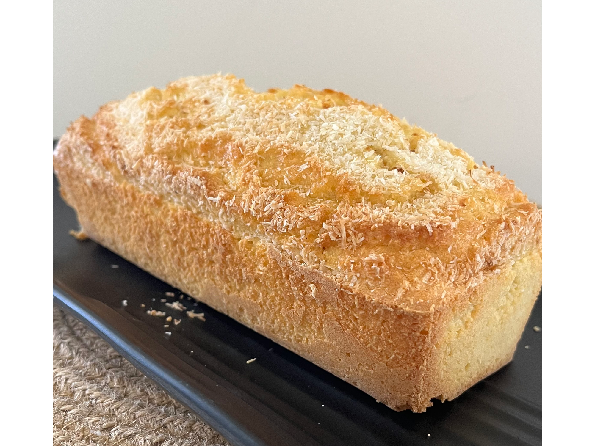 Budín keto sin azúcar de coco