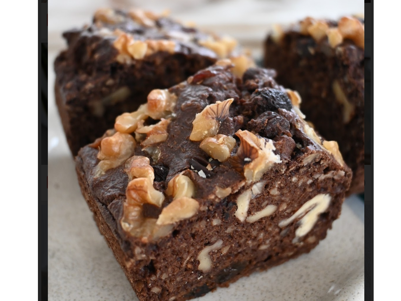 Budín de chocolate y nuez