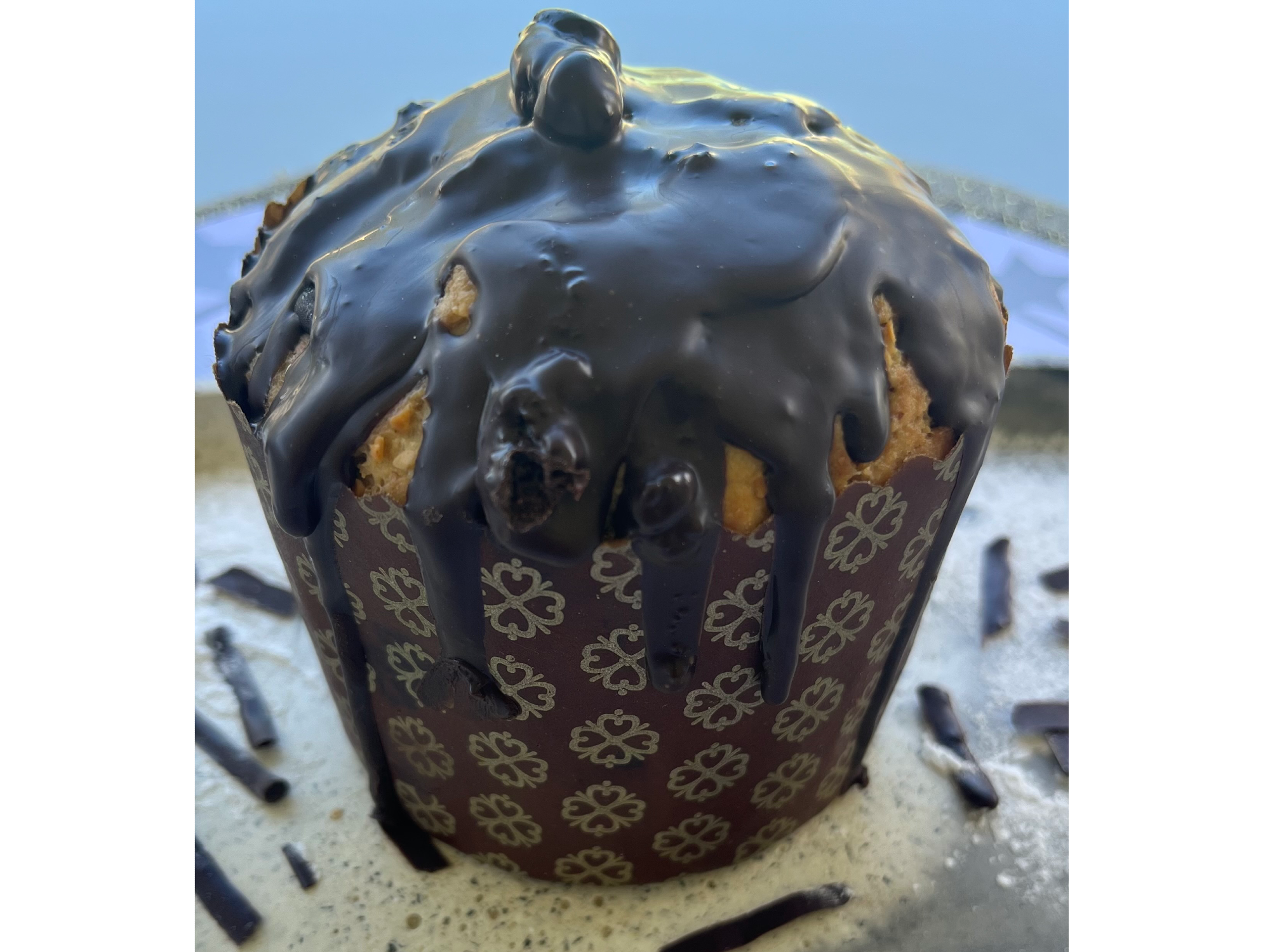 Pan dulce low carb con trozos de chocolate