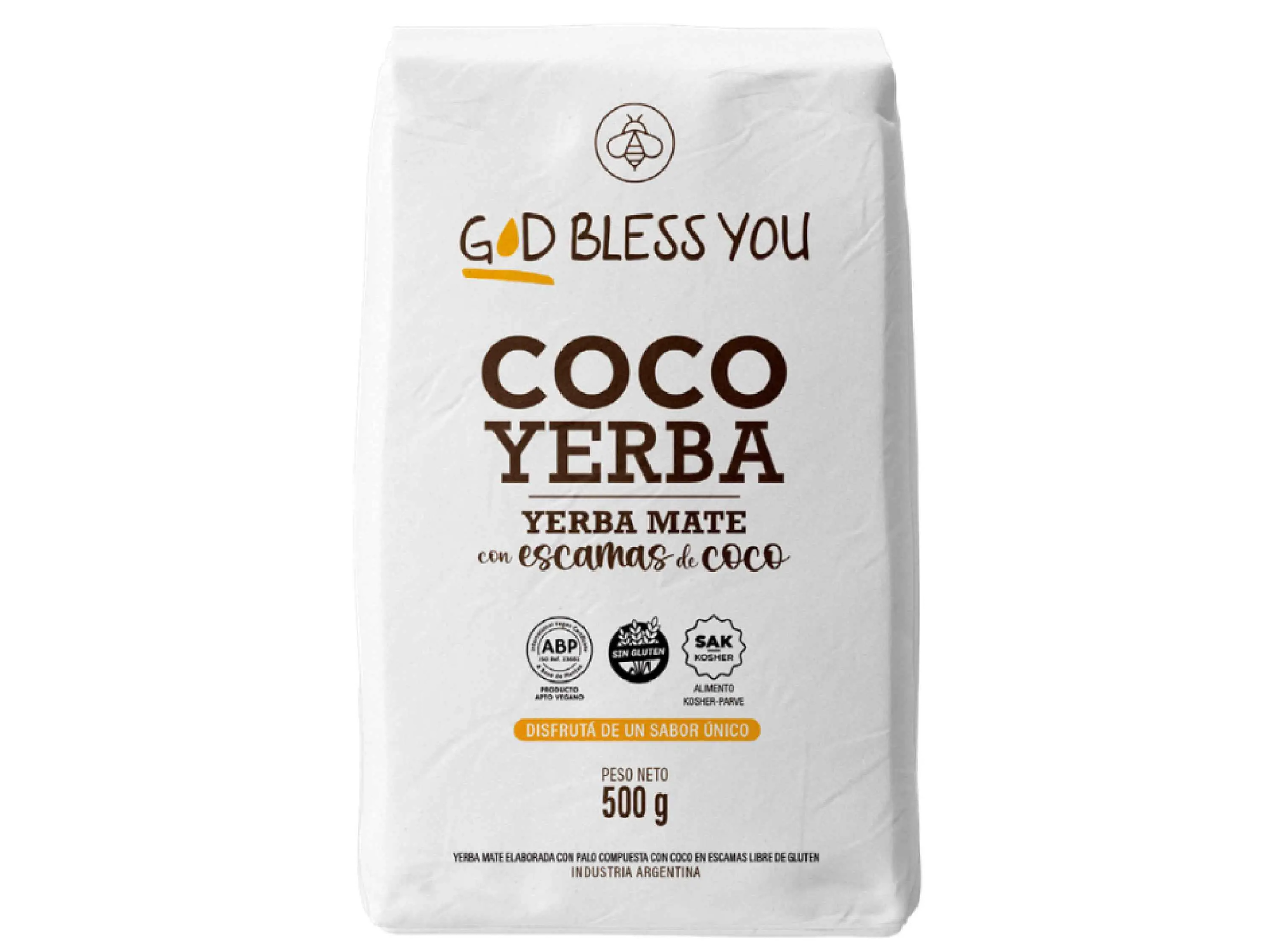 Coco Yerba con Escamas de Coco  500Gr- GOD BLES YOU