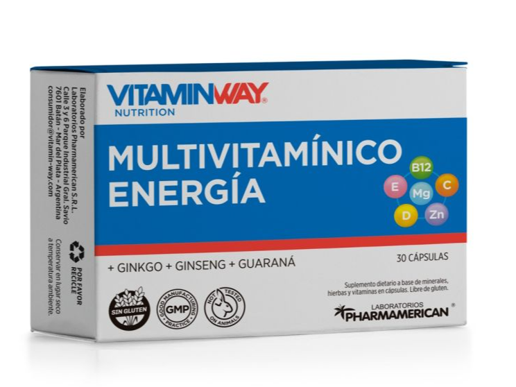 Multivitaminico Energia 30Cap- VITAMINWAY