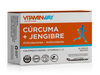 Curcuma + Jengibre con Pimienta 30 Cap- VITAMINWAY