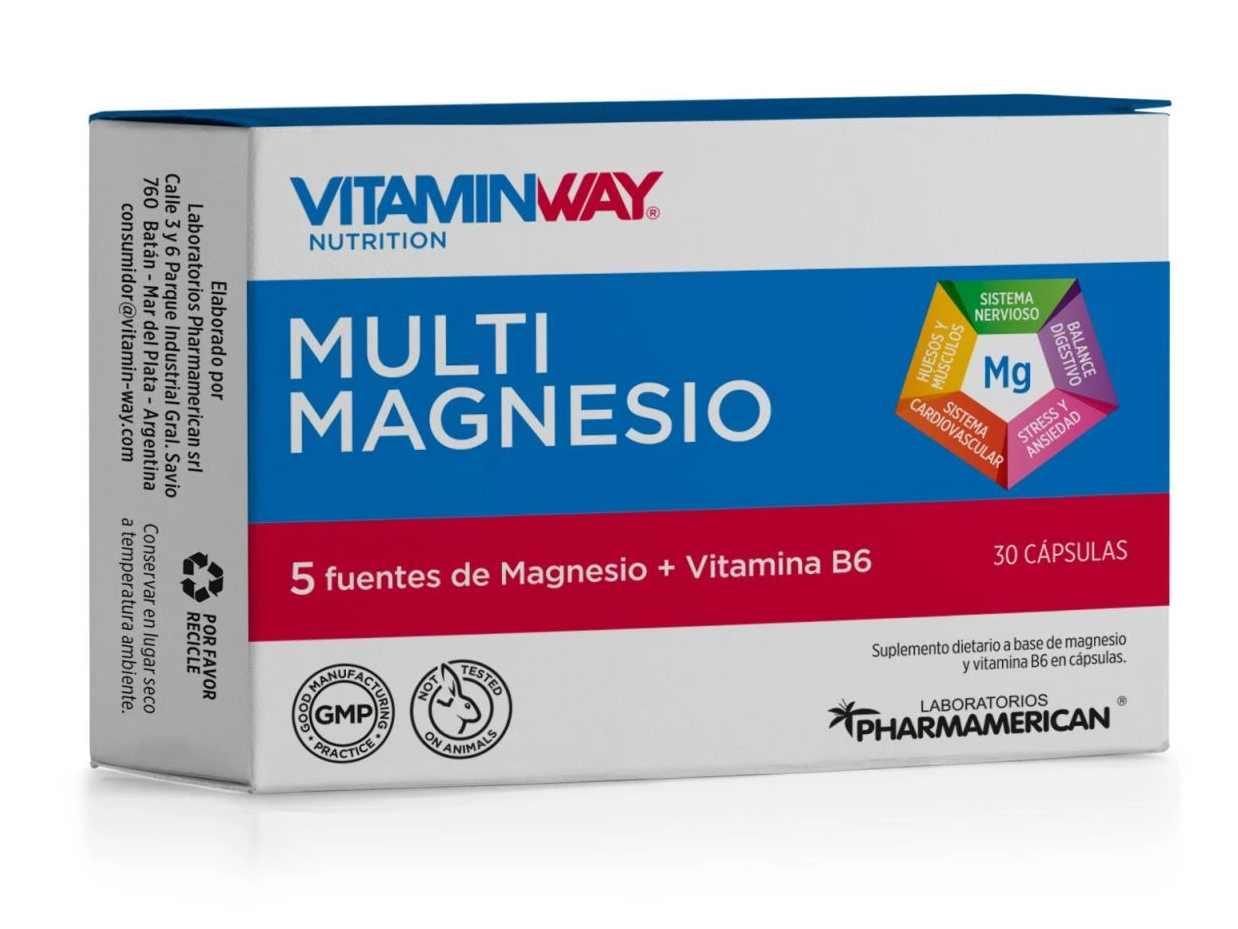 Multi Magnesio 30 Cap-VITAMINWAY