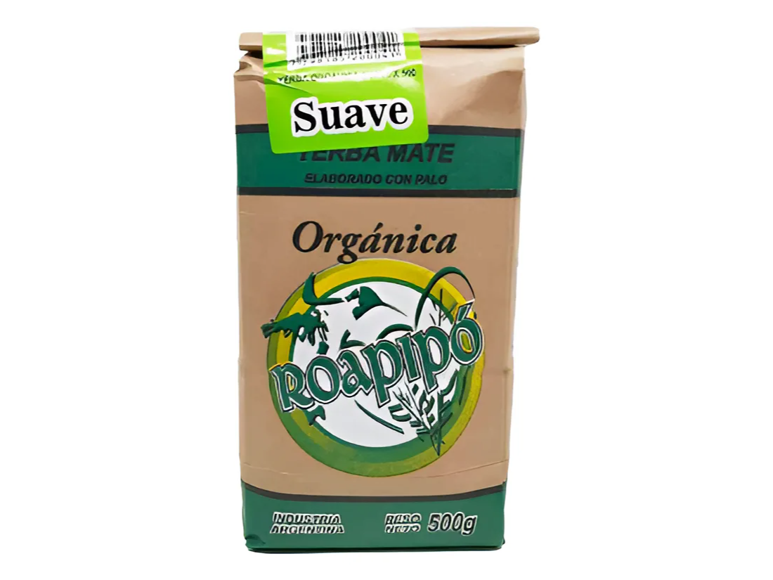 Yerba Mate Suave Organica Certificada 500 Gr- ROAPIPO