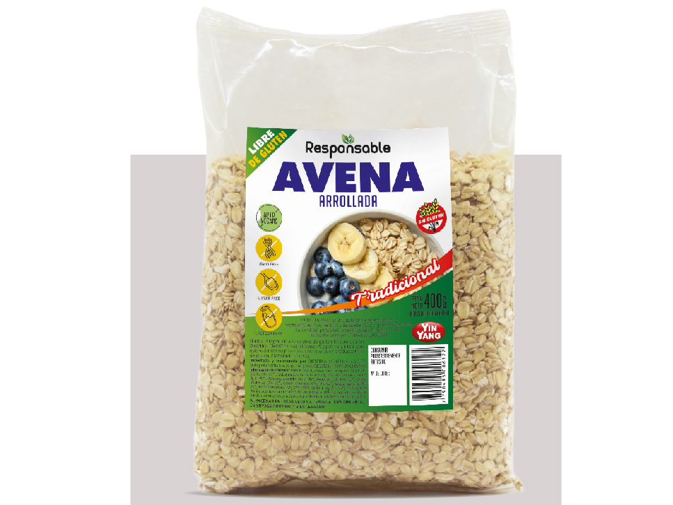 Avena Arrollada Intantanea(SIN TACC)400 Gr- YIN YANG