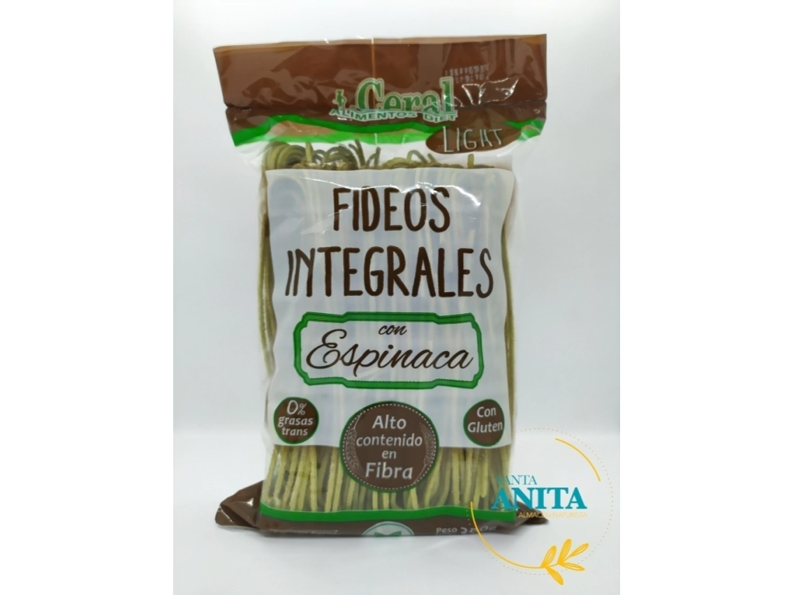 Fideo Integral Tallarin Espinaca 300Gr- CERAL