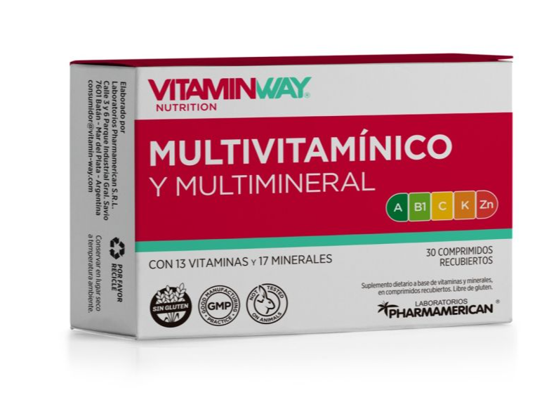 Multivitaminico Y Multiminerales 30Cap- VITAMINWAY