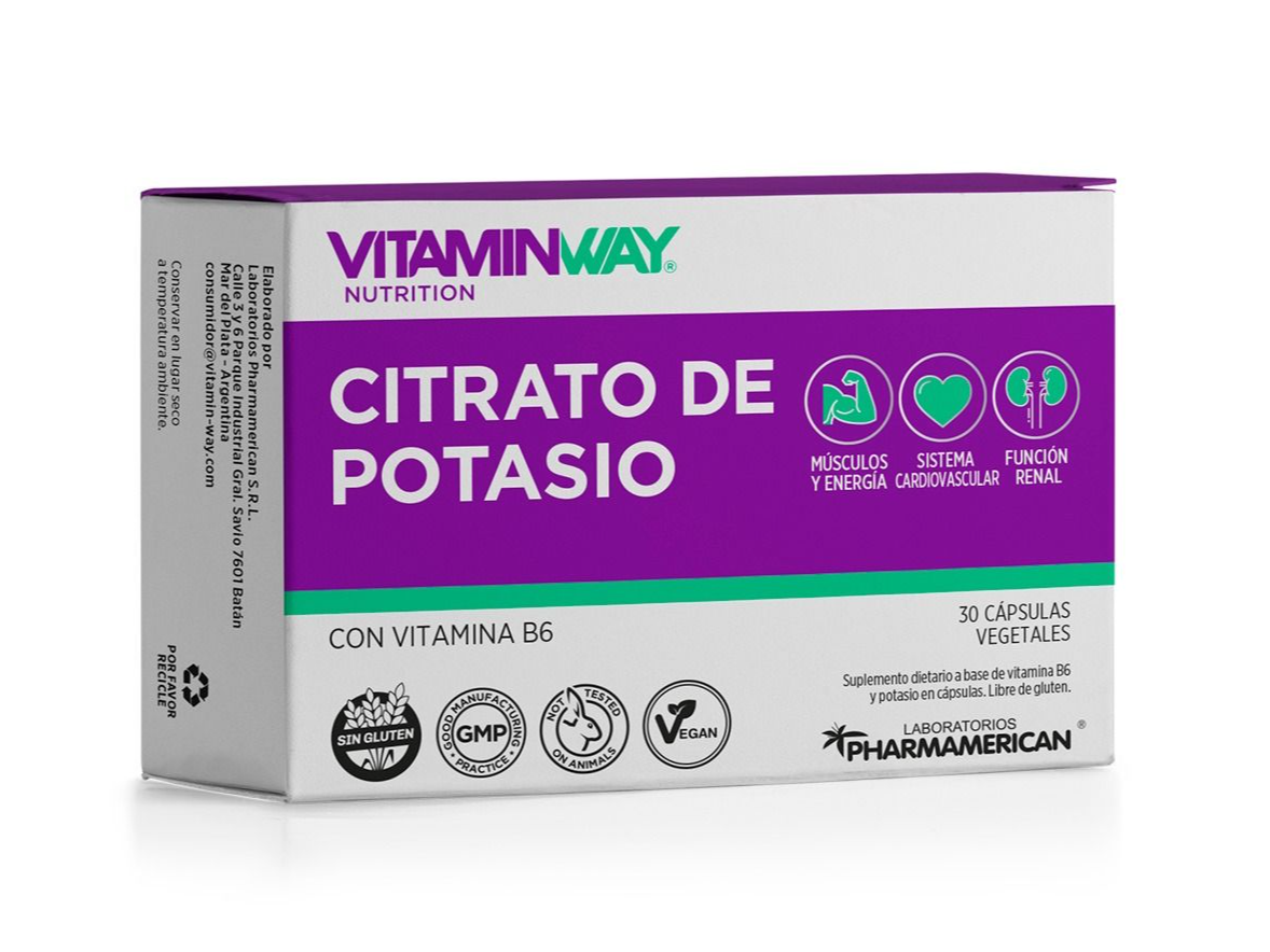 Citrato De Potasio 30Cap-VITAMINWAY