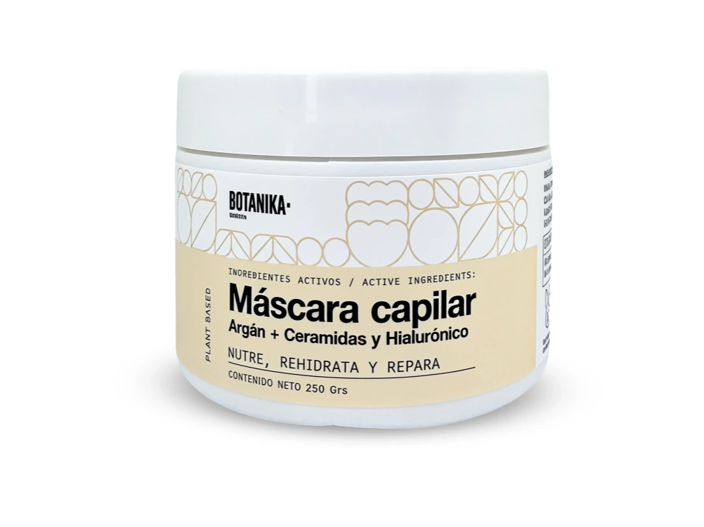 Mascara Capilar  Argan + Ceramidas y Hialuronico 250Gr-BOTANIKA