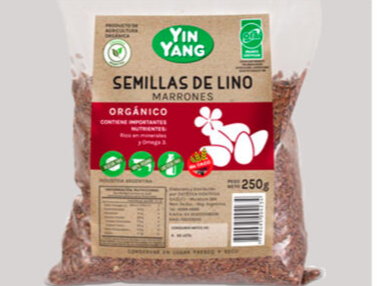 Lino Marron Organico 250Gr-YIN YANG