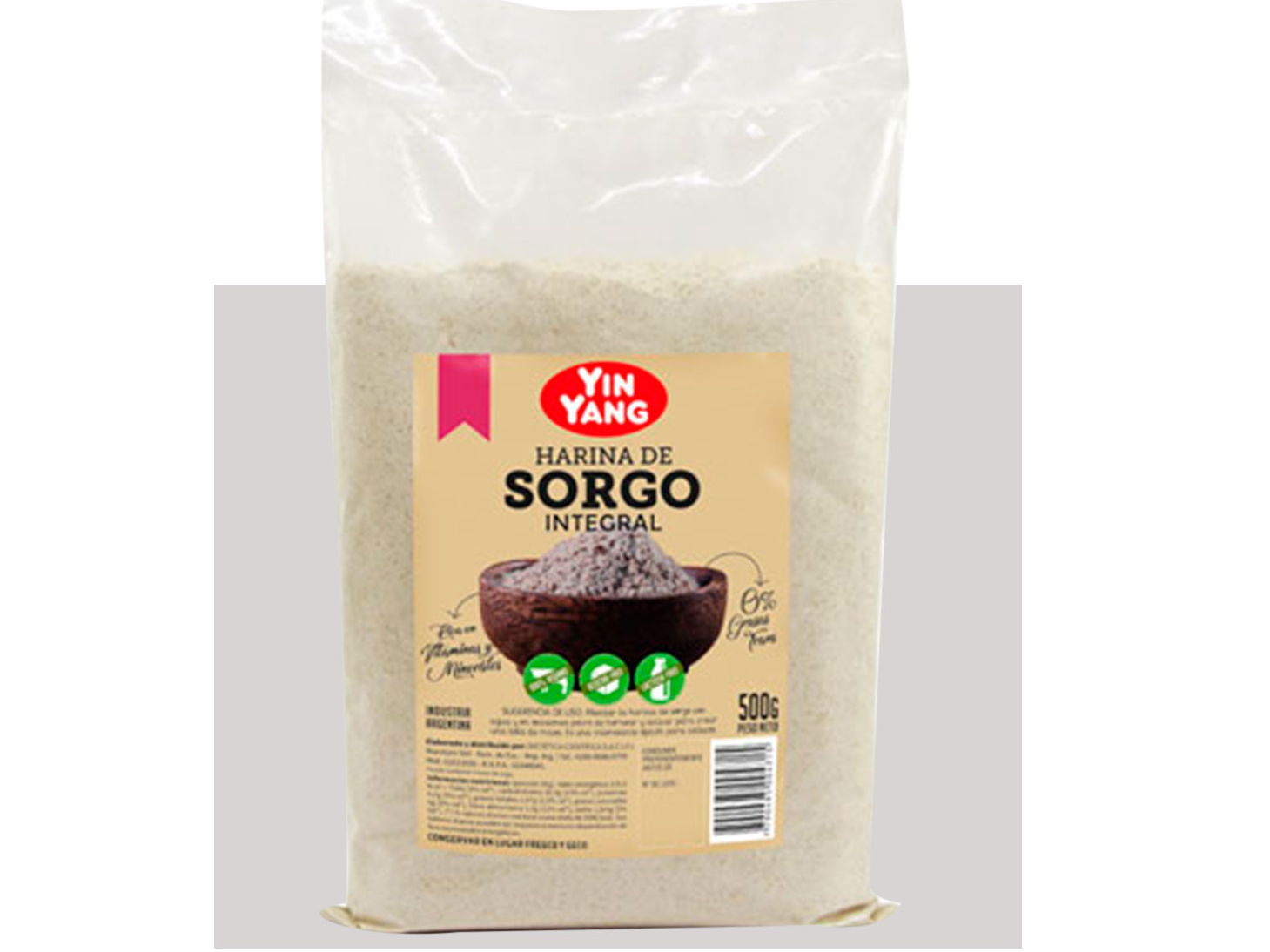 Harina de Sorgo Integral 500Gr- YIN YANG