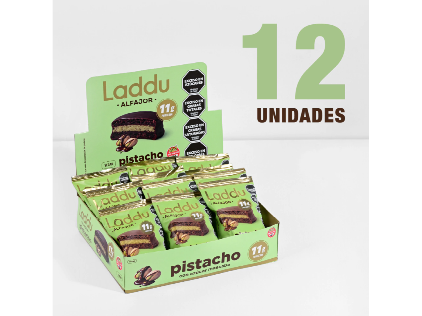 Alfajor Laddu Pistacho  60Gr-SRI SRI TATTVA