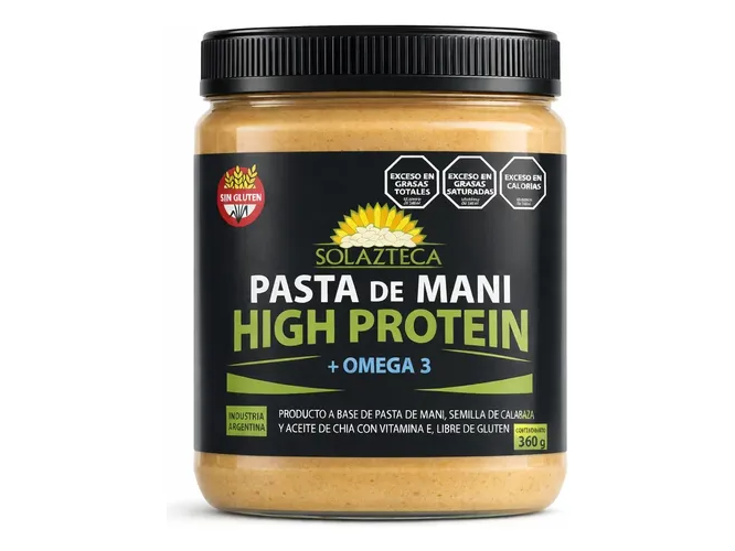 Pasta de Mani  High Protein 360 Gr- SOLAZTECA