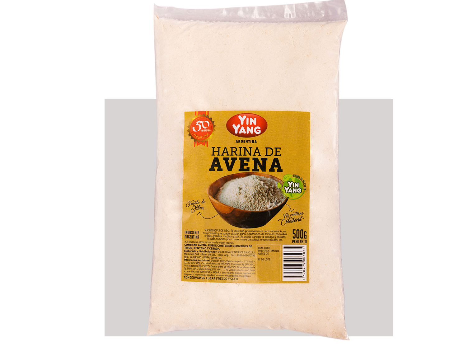 Harina de Avena 500 Gr- YIN YANG
