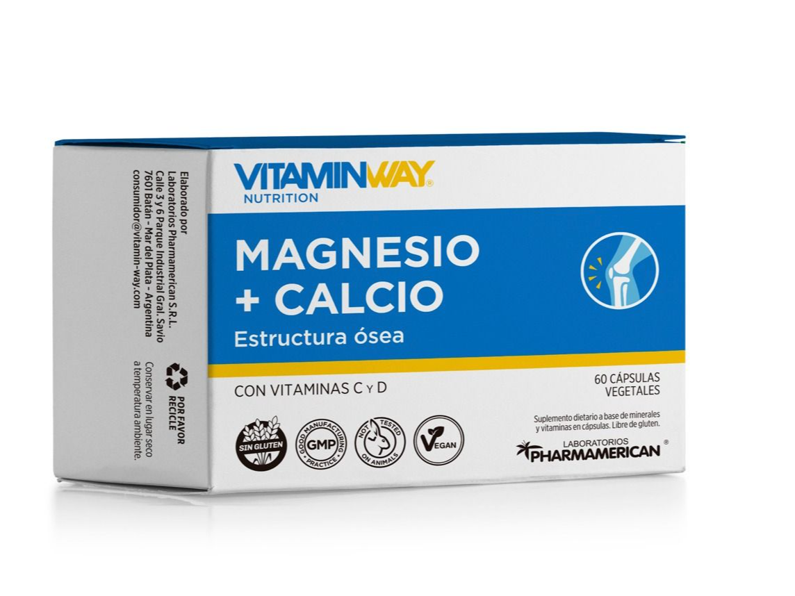 Magnesio+ Calcio 60Cap-VITAMINWAY