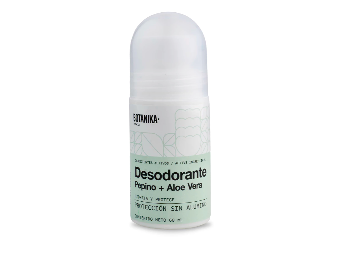 Desodorante Roll On Pepino y Aloe Vera 60cc-BOTANIKA