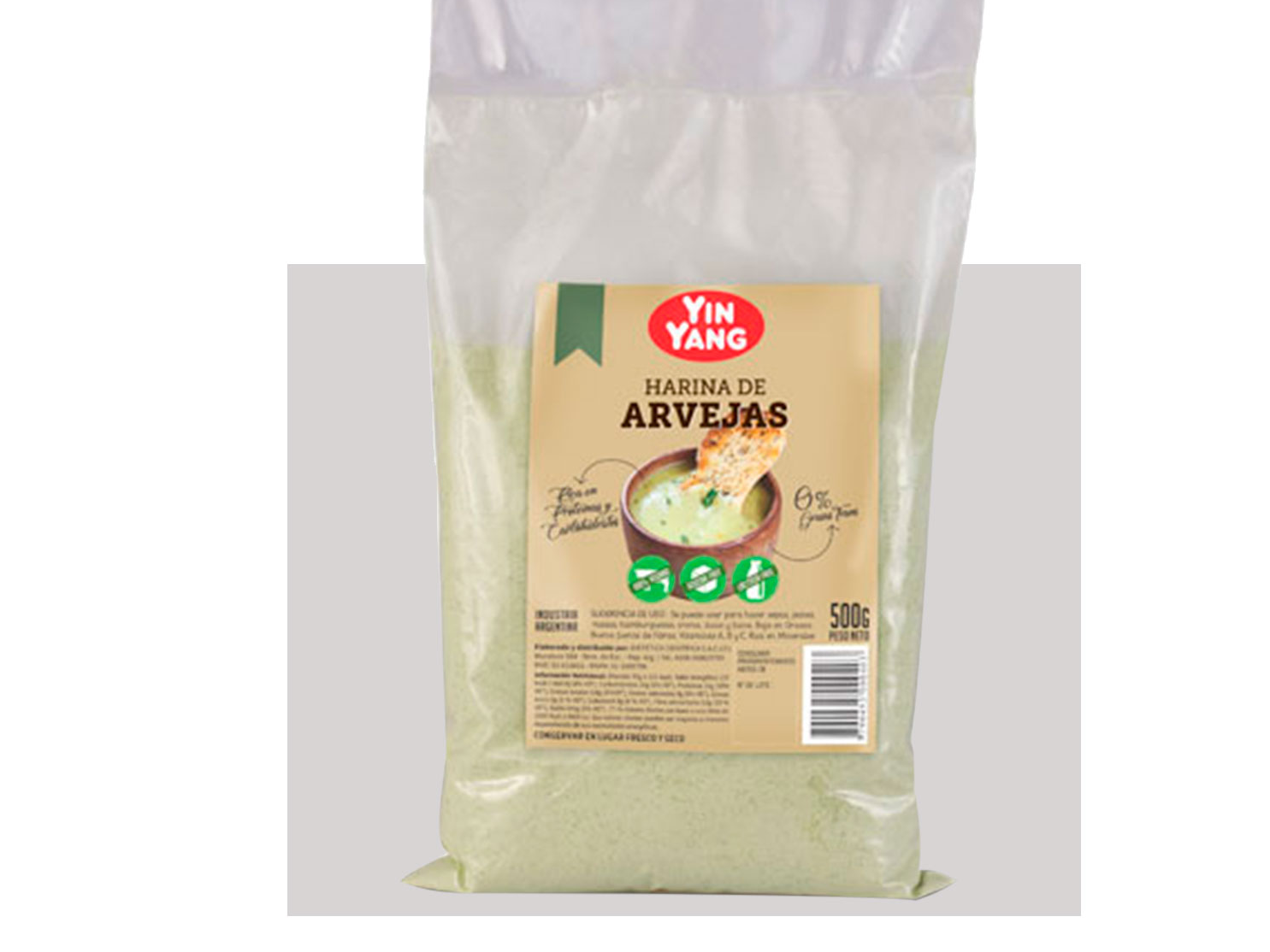 Harina de Arvejas 500 Gr-YIN YANG