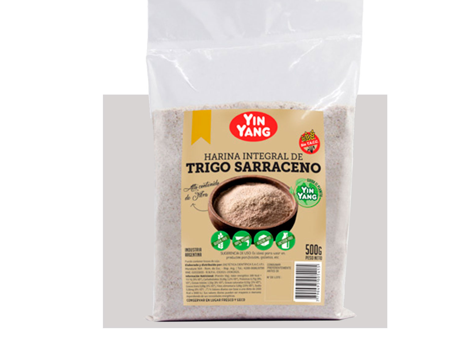 Harina de Trigo Sarraceno 500Gr- YIN YANG
