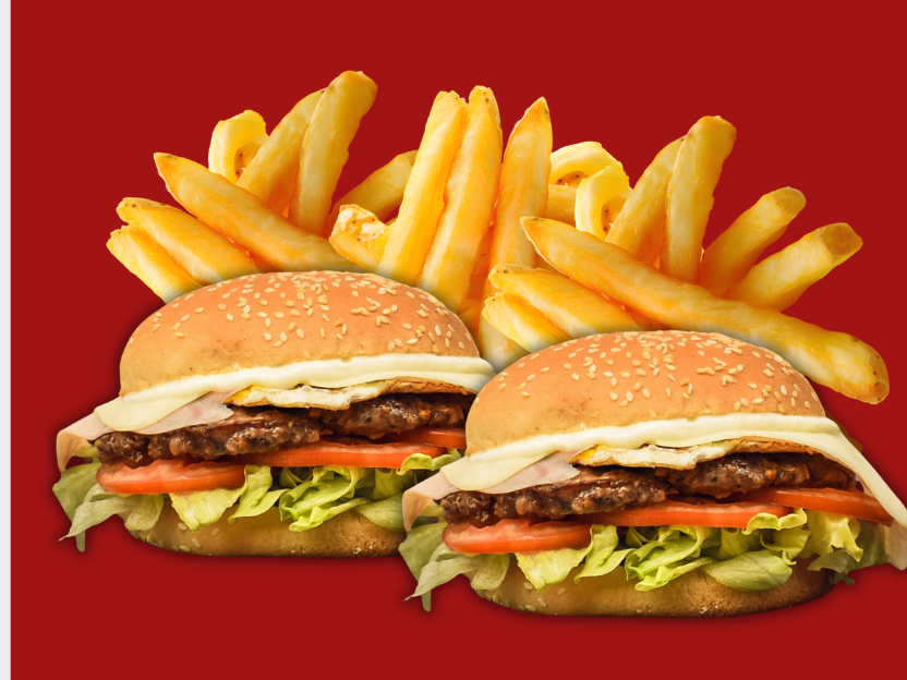 2 hamburguesas completas