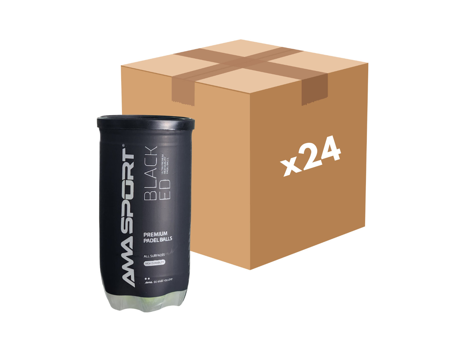 Caja x24 Tubos AMA Padel x2