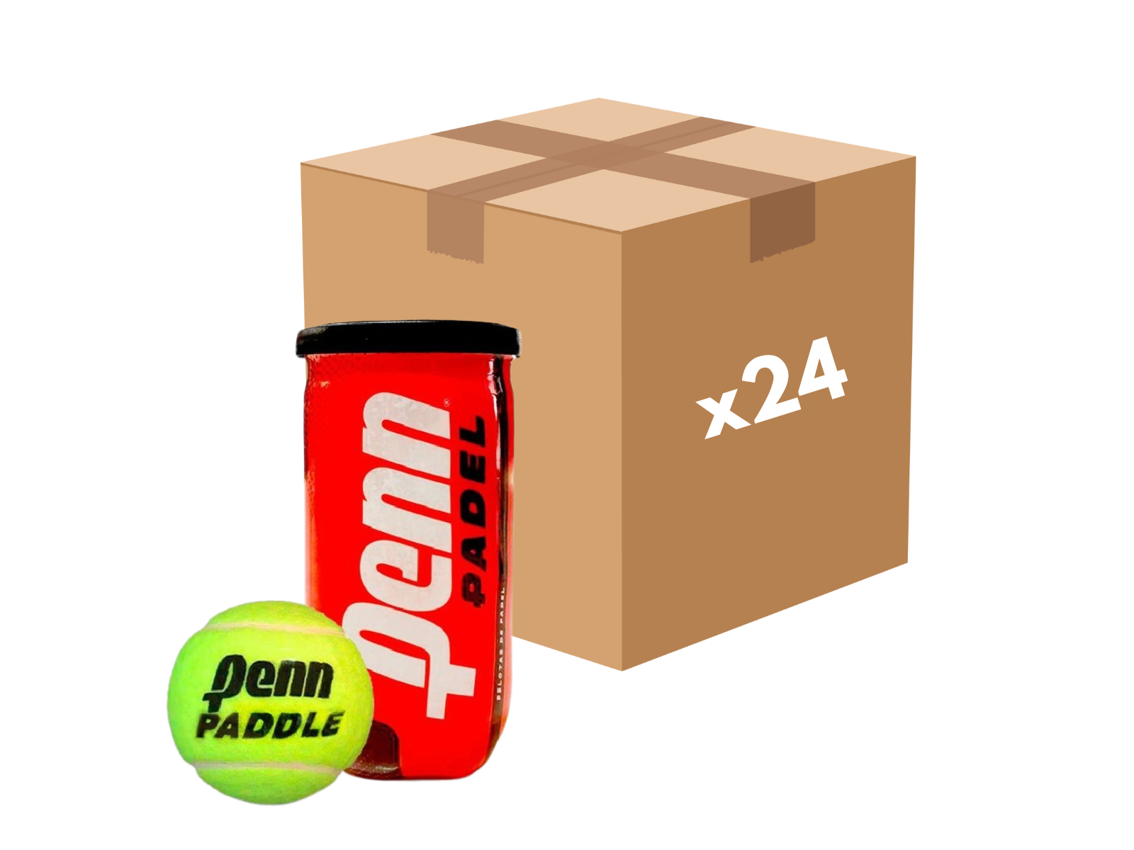 Caja x24 Tubos PENN Padel x2