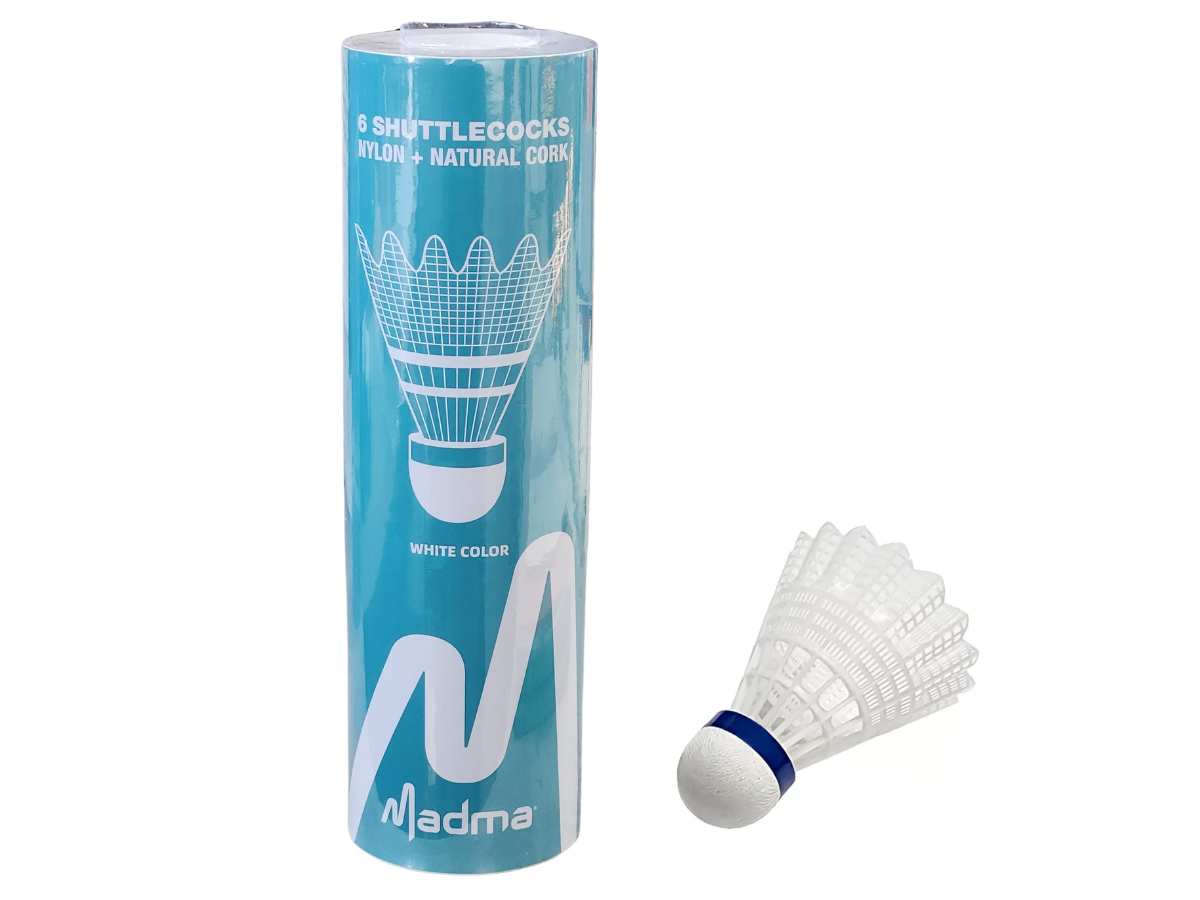 Tubo Badminton MADMA Nylon + Corcho x6