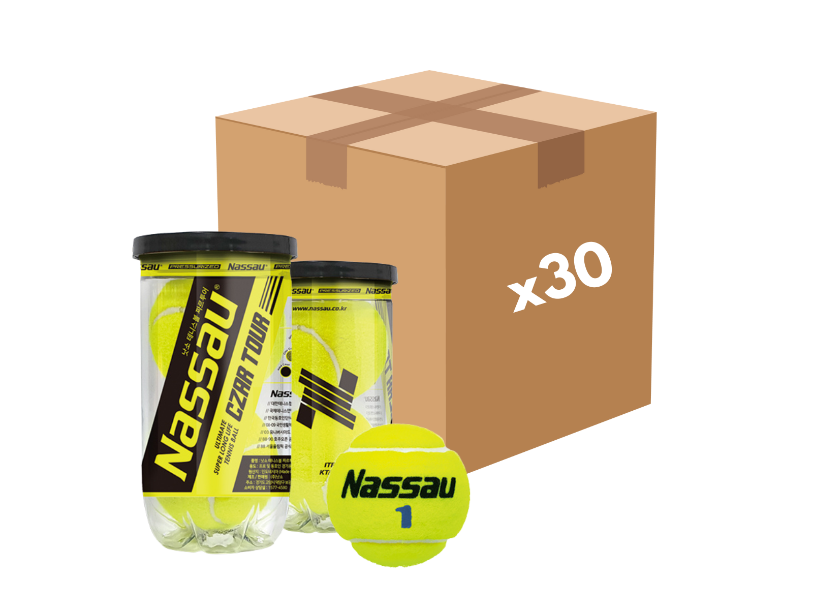 Caja x30 Tubos NASSAU CZAR x2