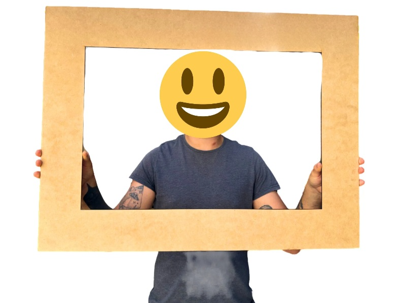 Solo Marco Cuadro de selfie en mdf 3mm 90 x 57 cm