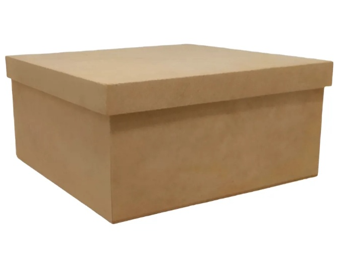 Caja Tipo Zapato con Tapa Vista 40 x 30 x 10 cm Fibrofacil/Mdf