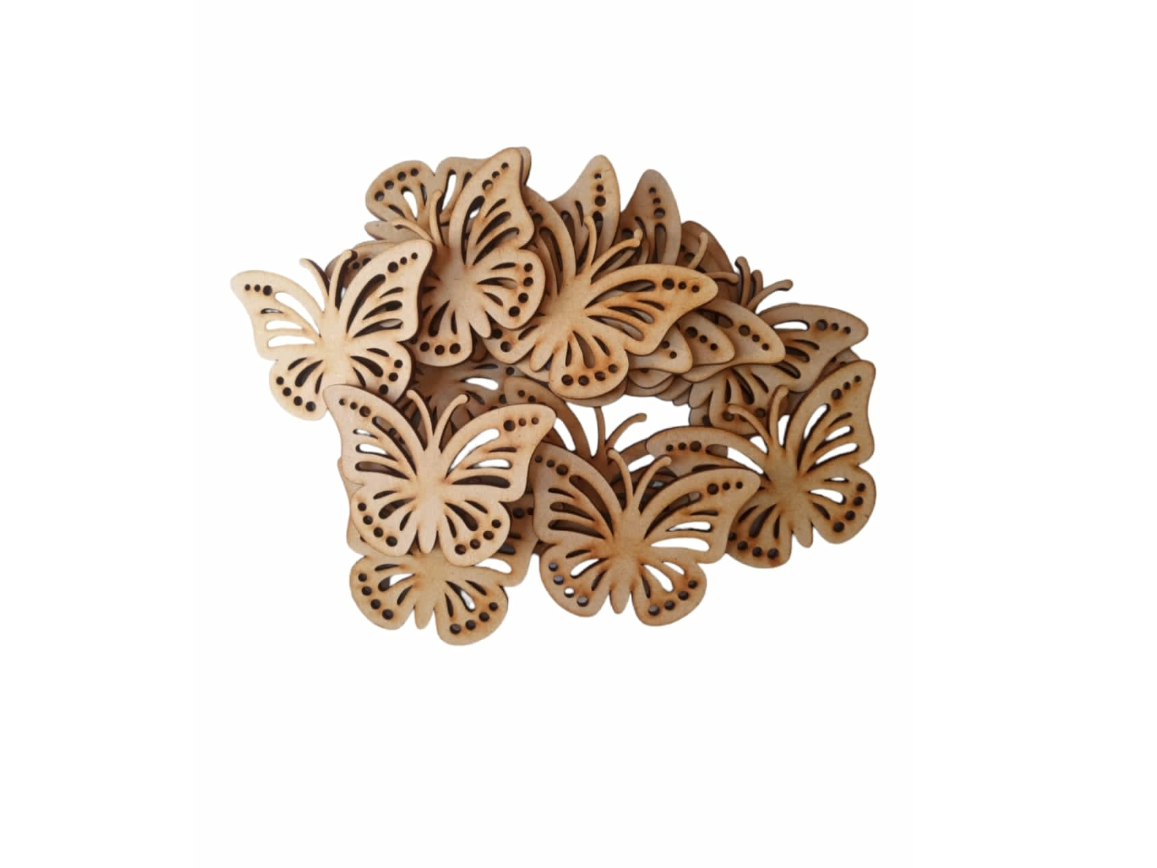 Mariposa Caladas 6 cm Fibrofacil/mdf