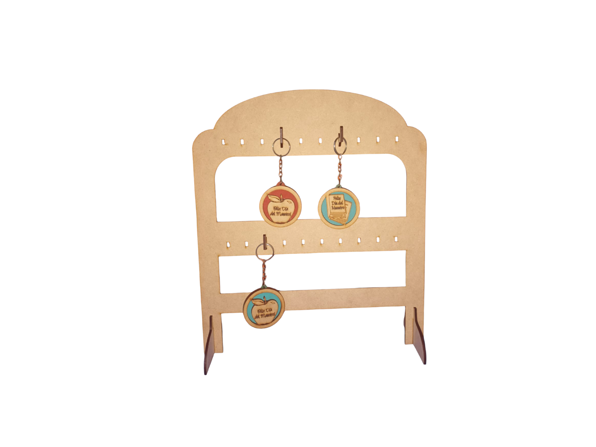 Porta Llaveros Exhibidor de Mesa mdf /Fibrofacil