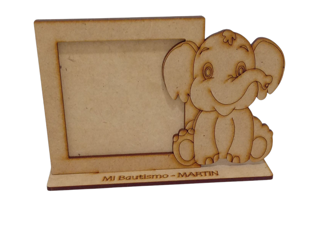 Souvenirs Portaretrato con Figura para Fotos Fibrofacil/Mdf