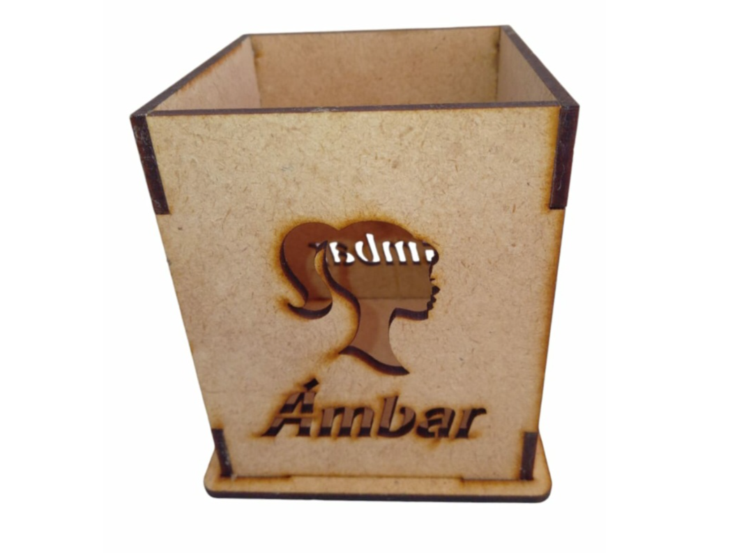 Portalapices Fibrofácil Calado (Solo Fente) Fibrofacil/mdf