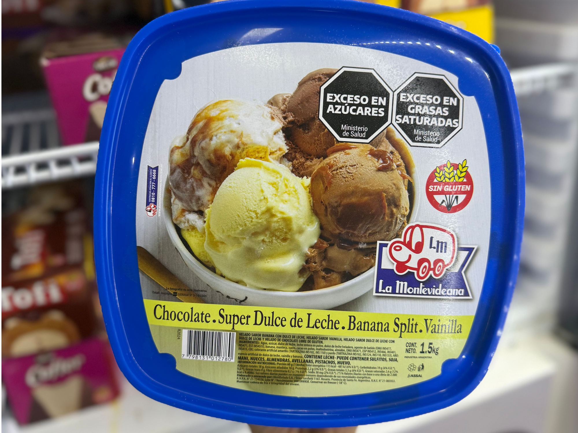 Helado 1.5kg La Montevidiana