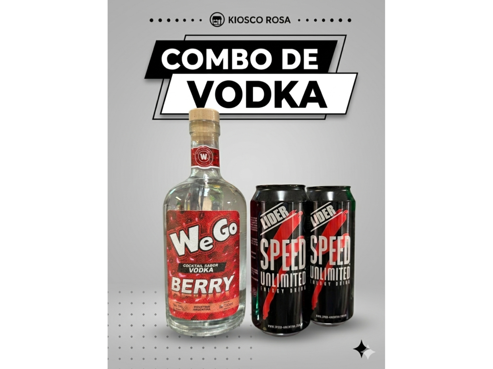 Vodka WeGo + 2 Speeds grandes