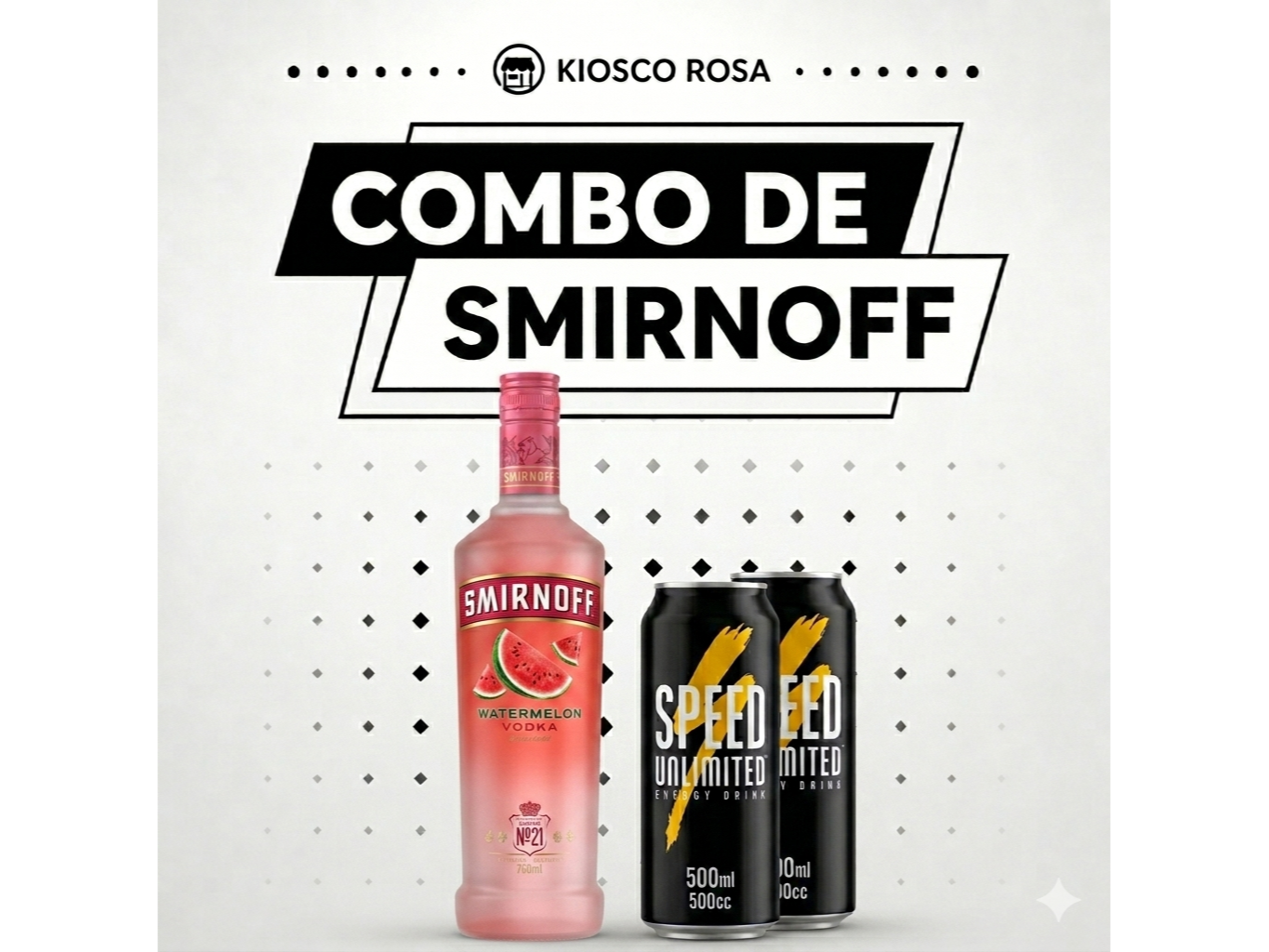 Smirnoff Saborizado + 2 Speeds grandes