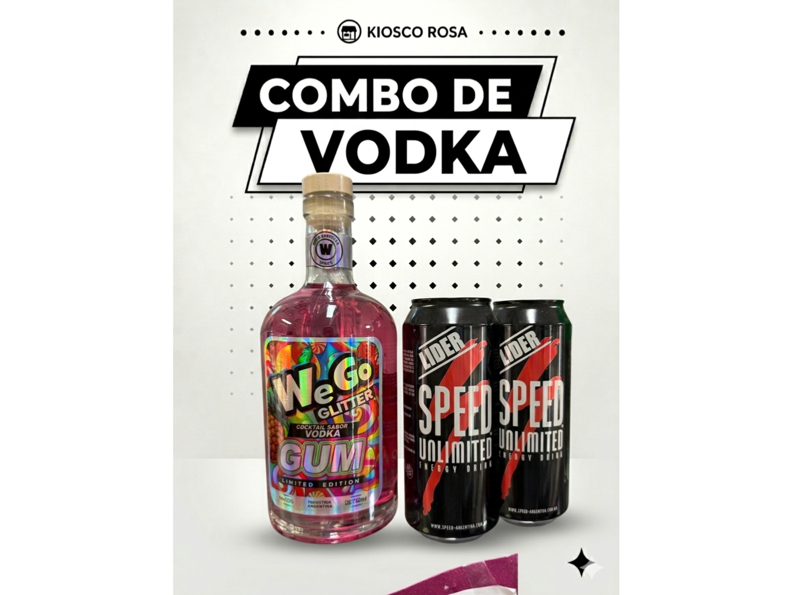Vodka WeGo + 2 Speeds grandes