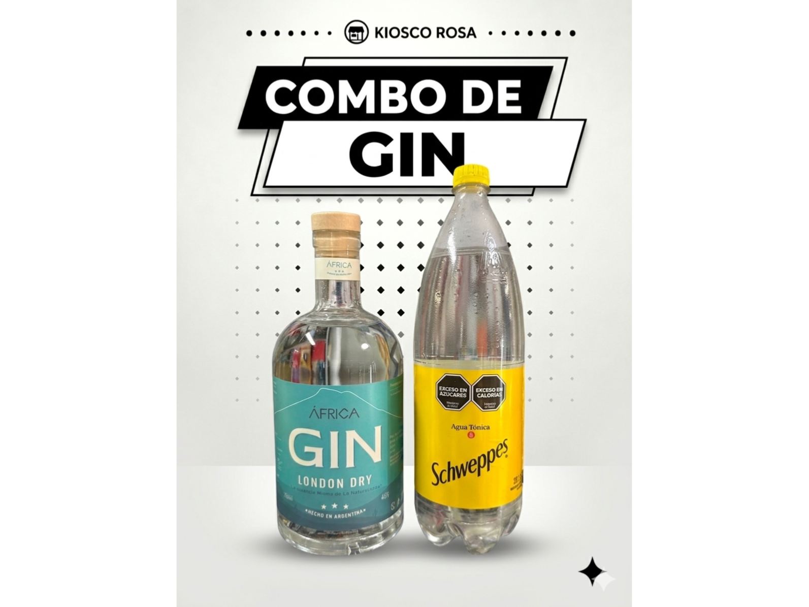 Gin Africa + Schweppes 1.15cc