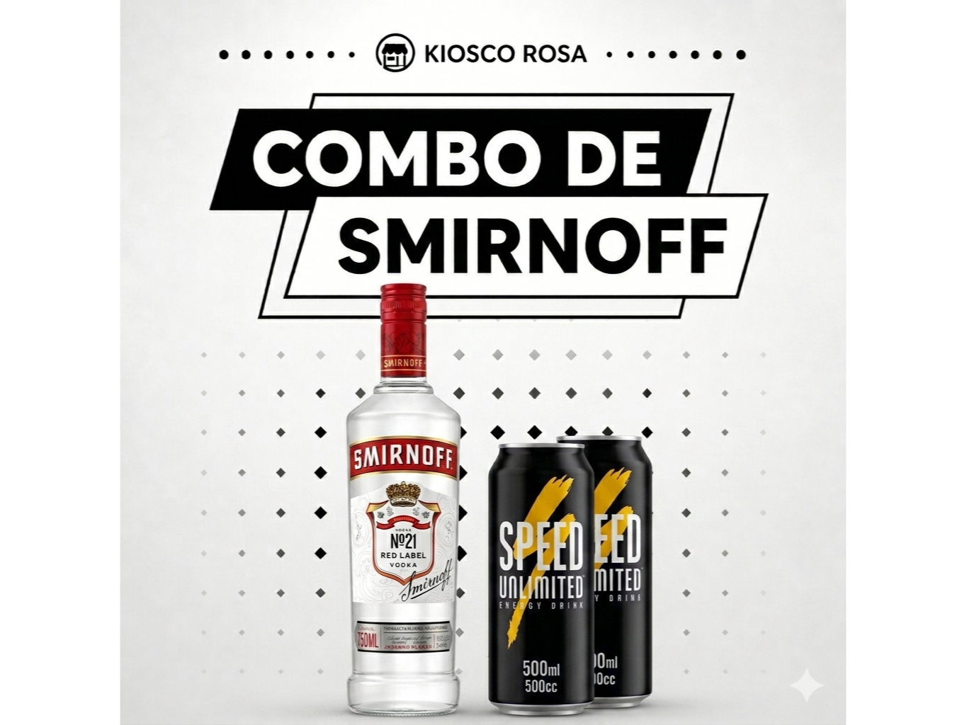 Smirnoff Común + 2 Speeds grandes