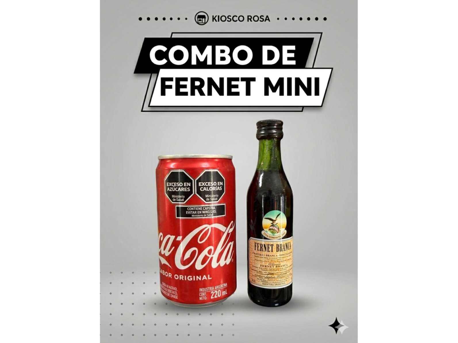 Fernet Mini + Lata Coca Mini