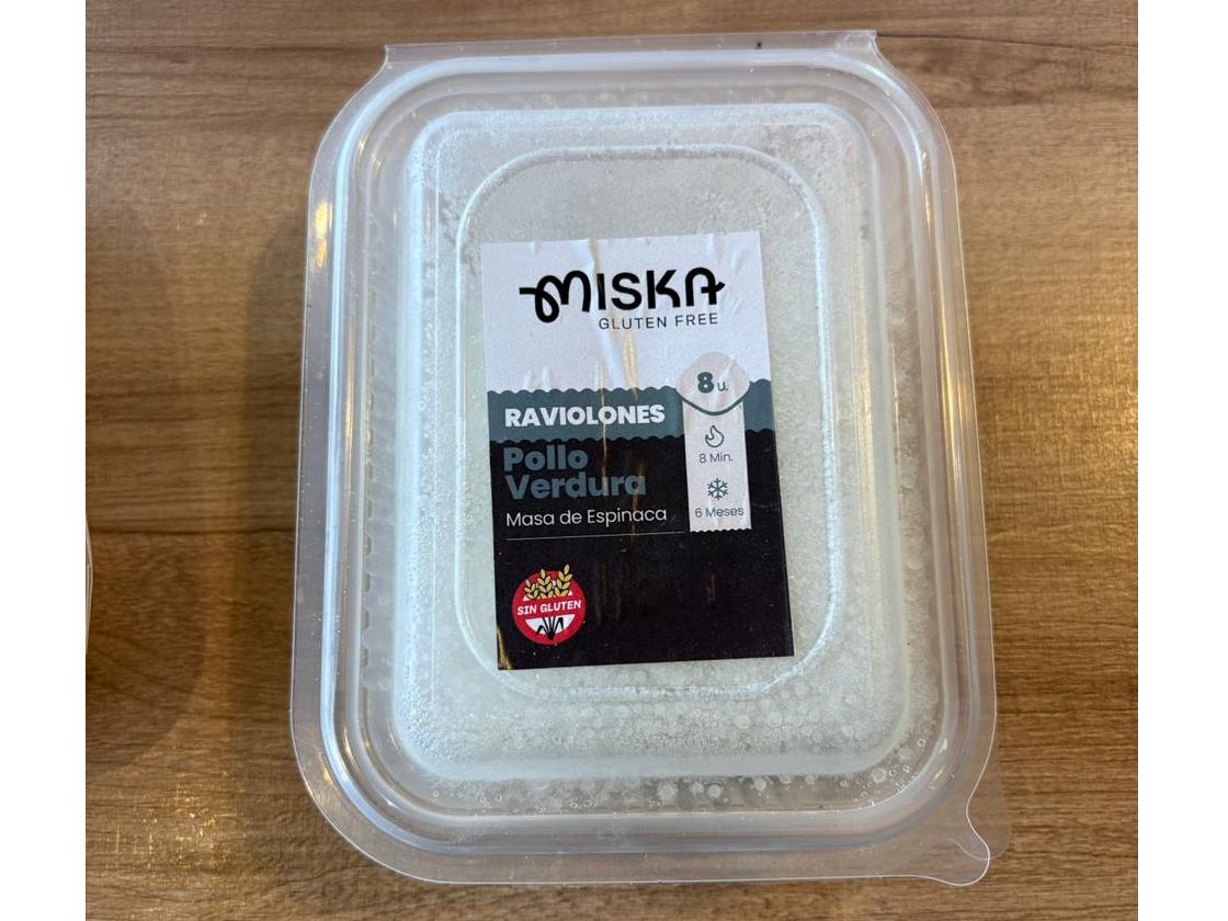 RAVIOLES DE POLLO Y VERDURA