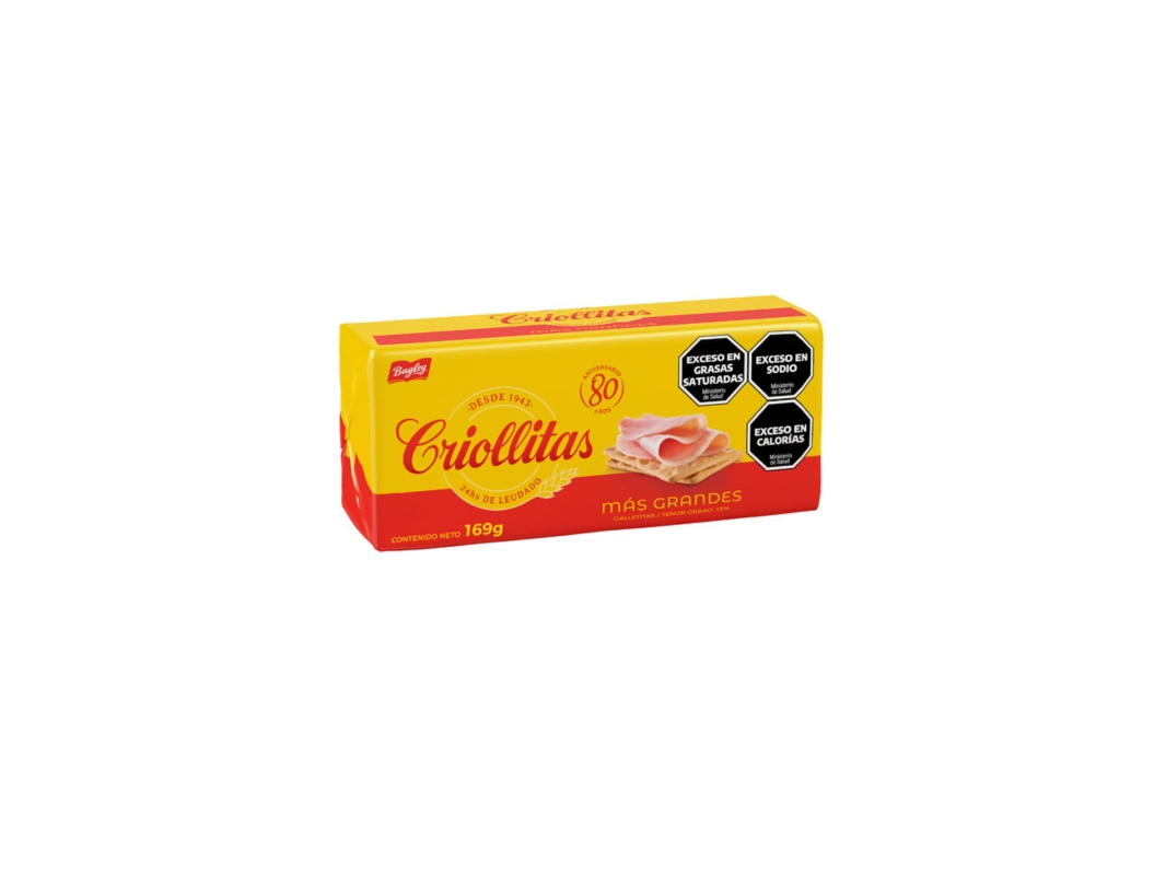 Galletas CRIOLLITAS Mas Grandes 169gr