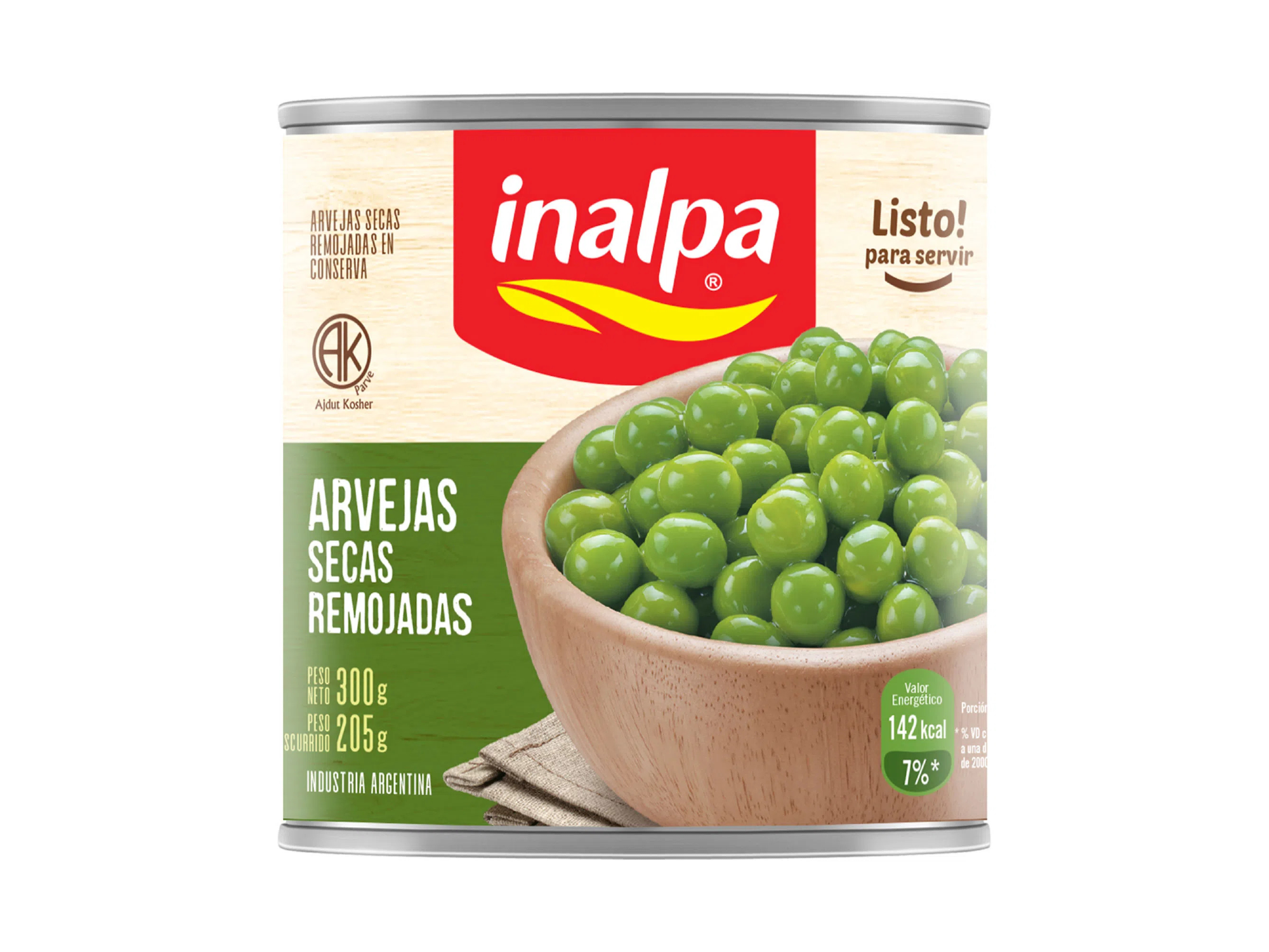 Arvejas INALPA Secas Remojadas 300gr