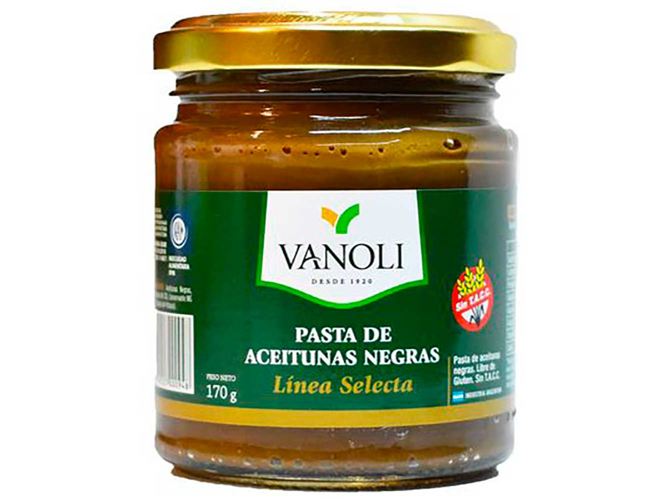 Pasta de Aceitunas Negras 170gr VANOLI