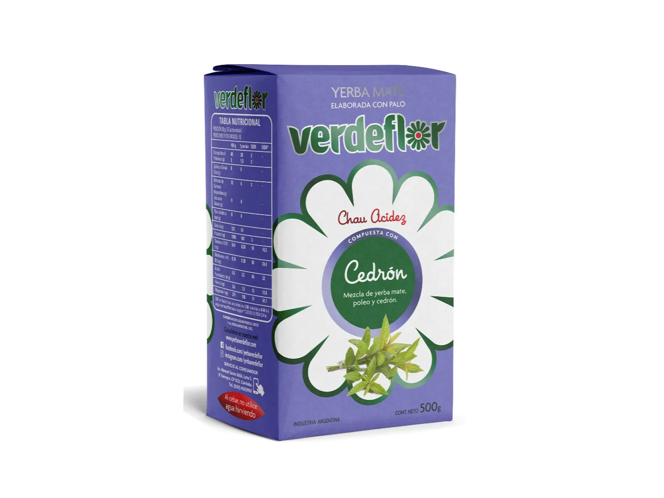Yerba Mate VERDEFLOR Cedron 500gr
