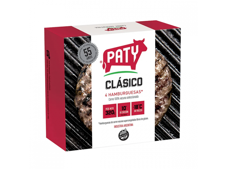 Hamburguesa Paty CLÁSICO x 4u