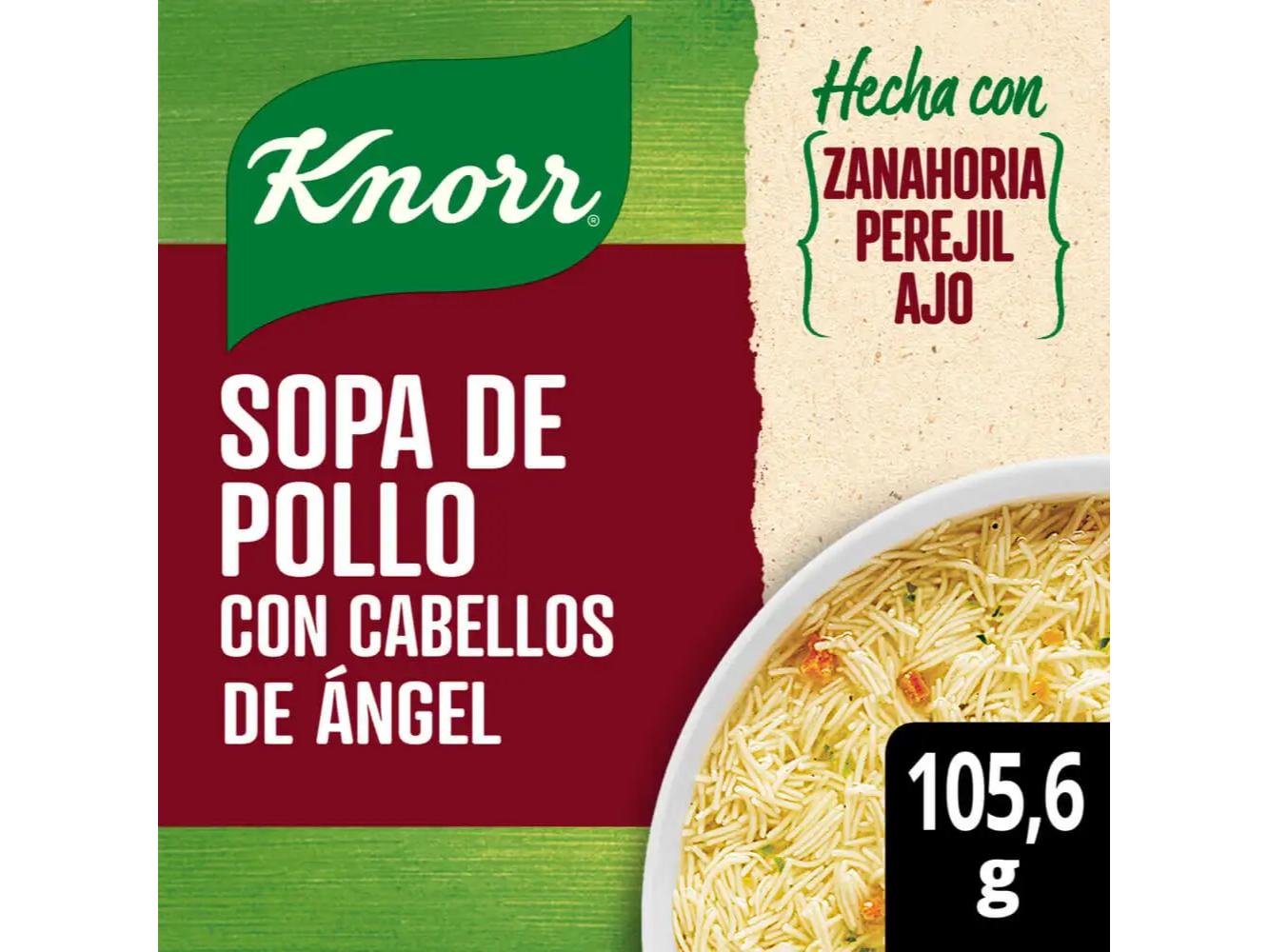 Sopa de Pollo con Cabellos de Angel KNORR 105.6 g