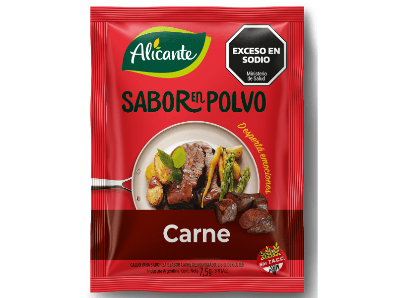 Saborizador en polvo ALICANTE 7.5gr Carne
