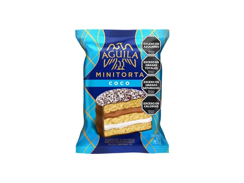 ALFAJOR MINITORTA AGUILA COCO 70.5G