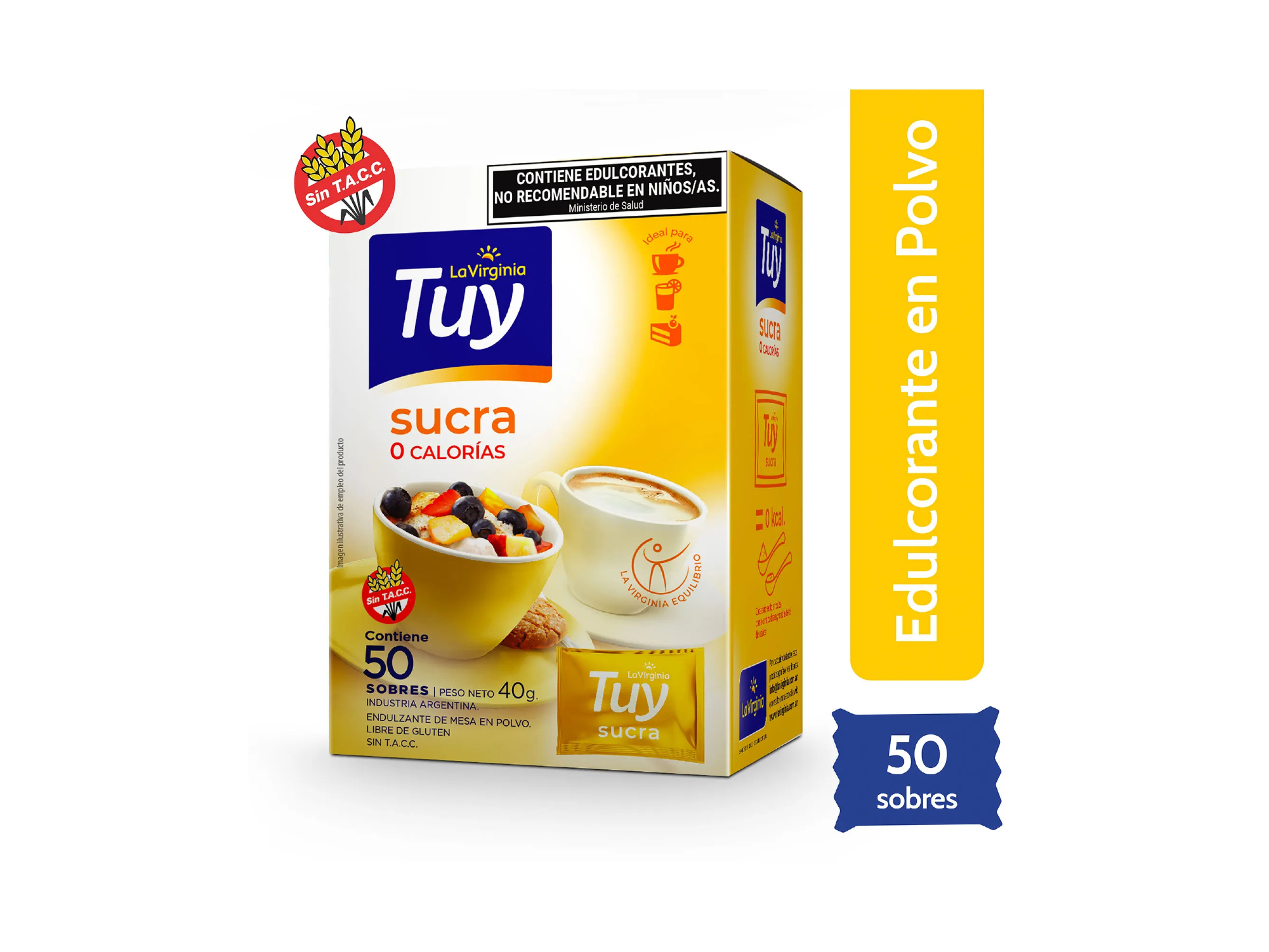 Edulcorante TUY Sucra POLVO 50 sobres